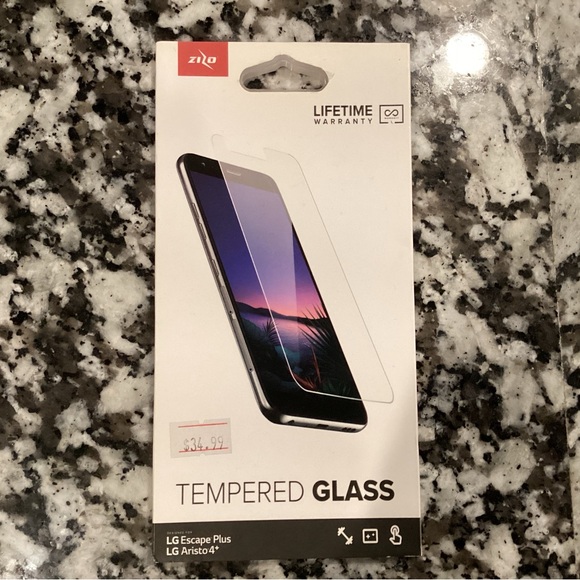Tempered Glass Screen Protector For LG Escape Plus / LG Aristo 4 Plus Zizo NEW - Picture 1 of 2